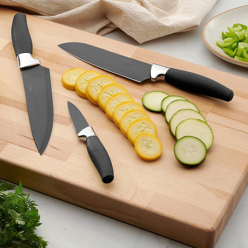 Chef Essential 6 Piece Knife Set With Matching Sheaths, Black - Image 5
